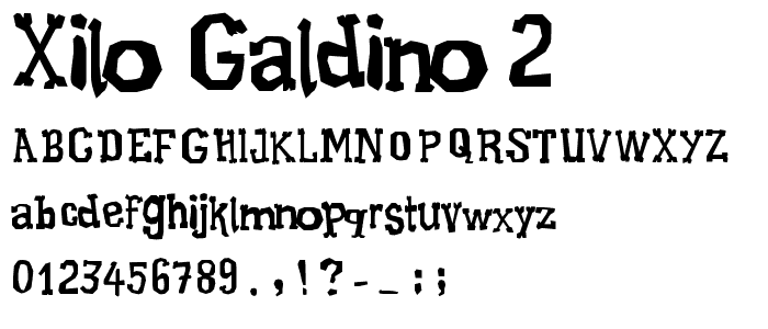 Xilo Galdino 2  font